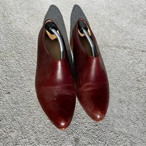 Nisolo Sofia Slip-On Leather Mule Clog In Brandy Size 8.5